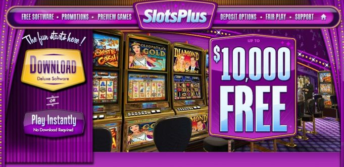 slots plus online homepage and welcome bonus